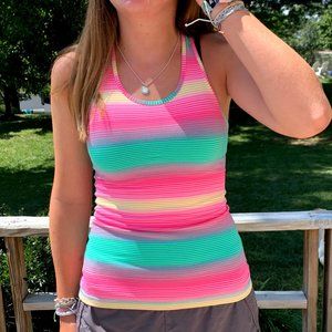 Ivivva neon striped tank
